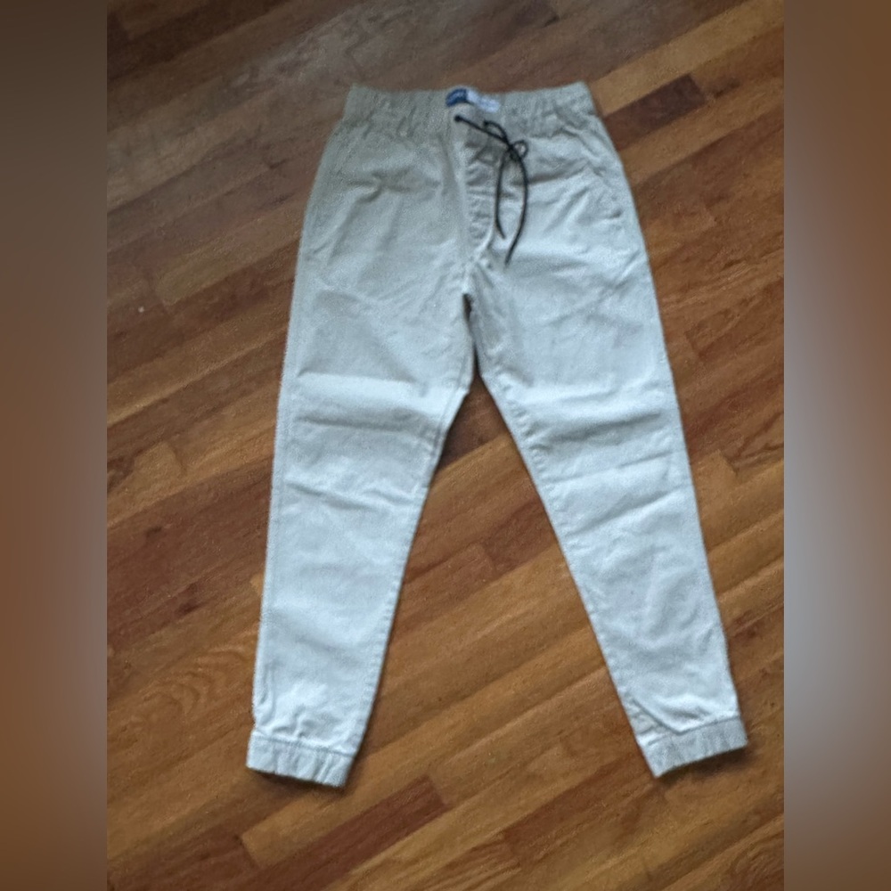 Old Navy Cream Jogger Sweatpants with Elastic Cuffs